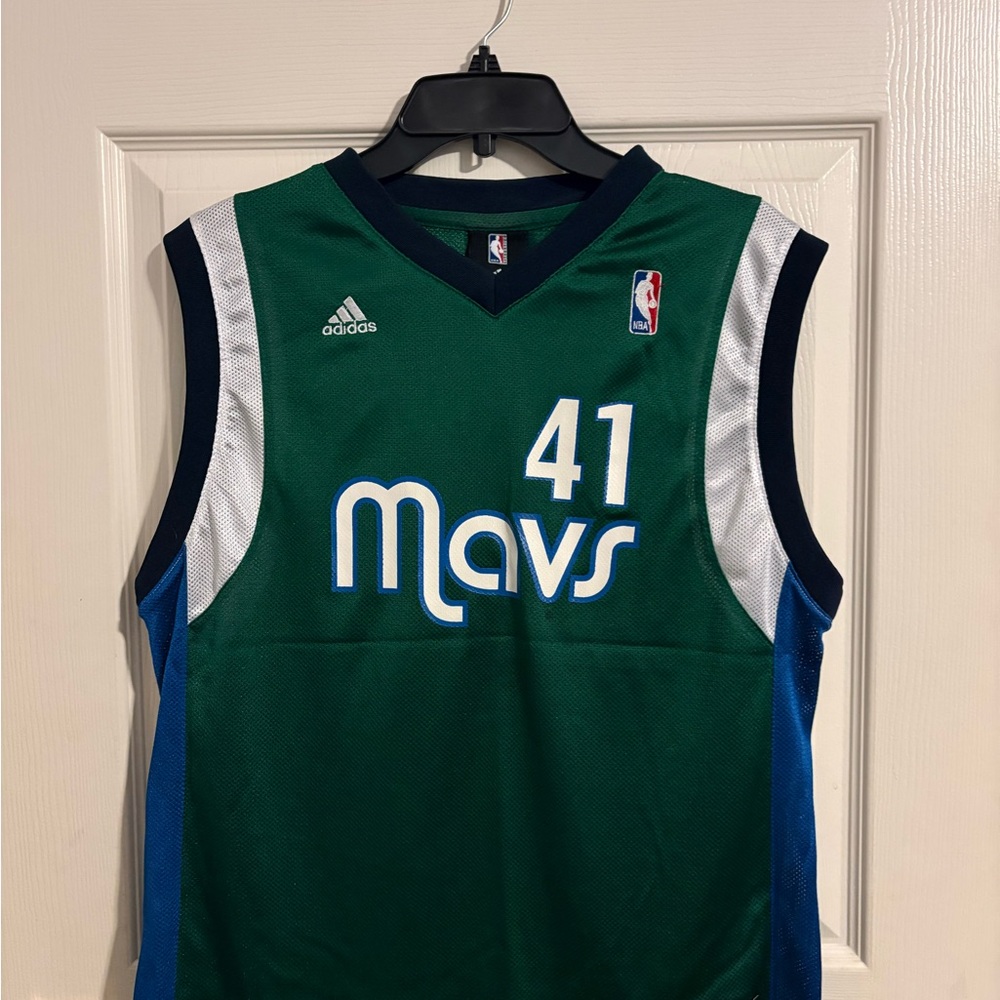 Dallas Mavs Dirk Nowitzki Adidas Youth Large Basketball Jersey